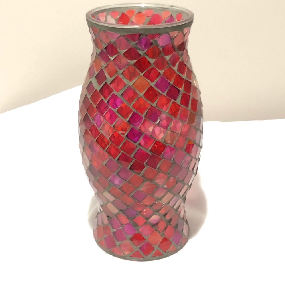 Mosaic Hurricane Candle Holder